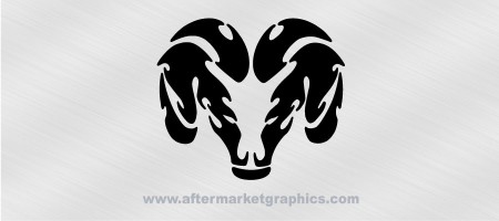 Dodge Tribal Ram Decals - Pair (2 pieces)